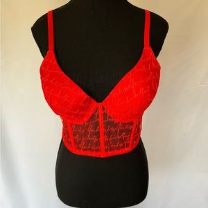 NWT Wolford red bra